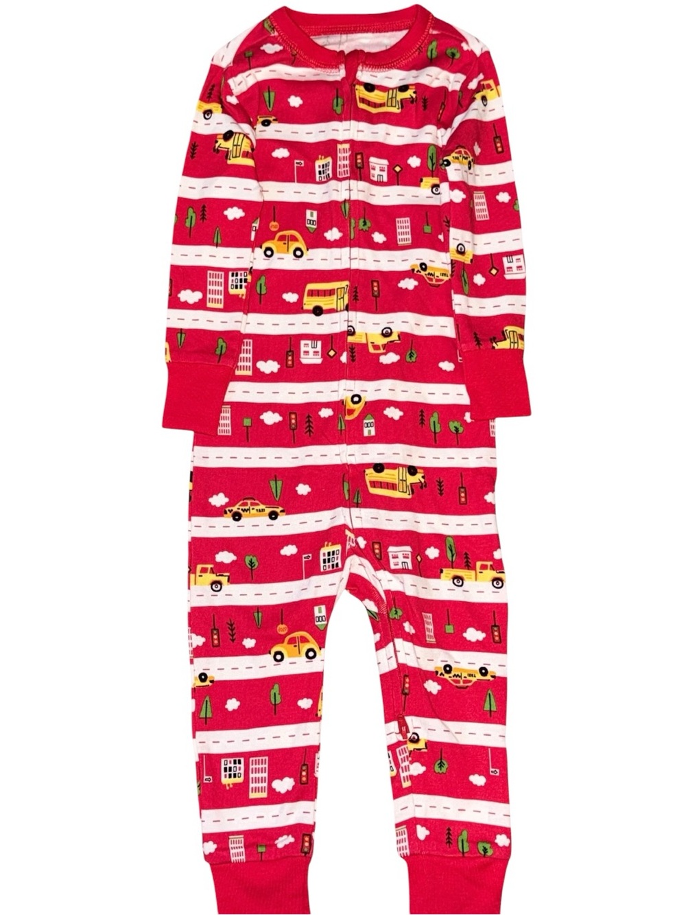 Old Navy Unisex 2-Way-Zip Printed Pajama One-Piece for Toddler